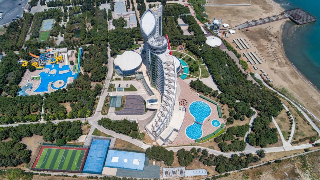 Bilgah Beach Hotel Экстерьер фото Aerial view of the complex